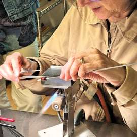 Verona: Live glass bead making in artisan workshop