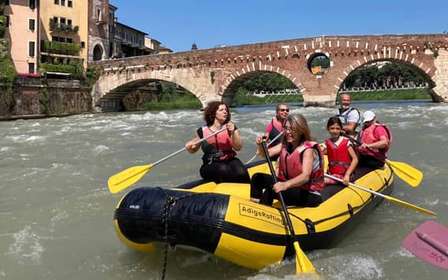 Rafting på Adige genom Verona med guide och forsar