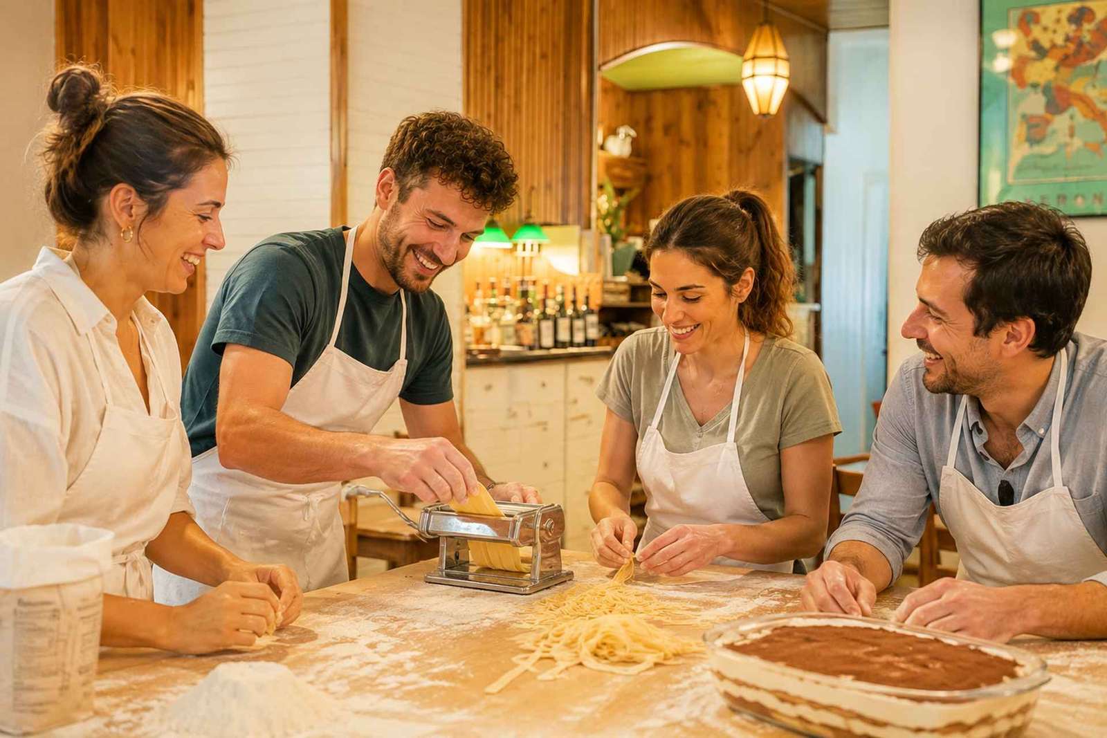 Pasta, Tiramisù & Wine with a Chef from Michelin Kitchens