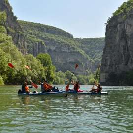 Kajaktour im Ceraino-Canyon auf der Etsch bei Verona