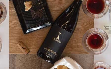 Vertikal Amarone-provning på vingården Ca' Besi