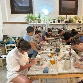 Wine and Pottery Workshop at Smart Lab Verona