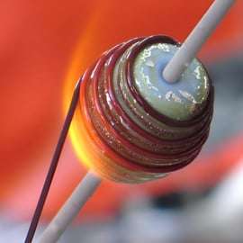 Verona: Live glass bead making in artisan workshop