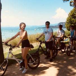 Von Verona aus: Gardasee E-Bike Tour mit Mittagessen SELBSTGEFÜHRT