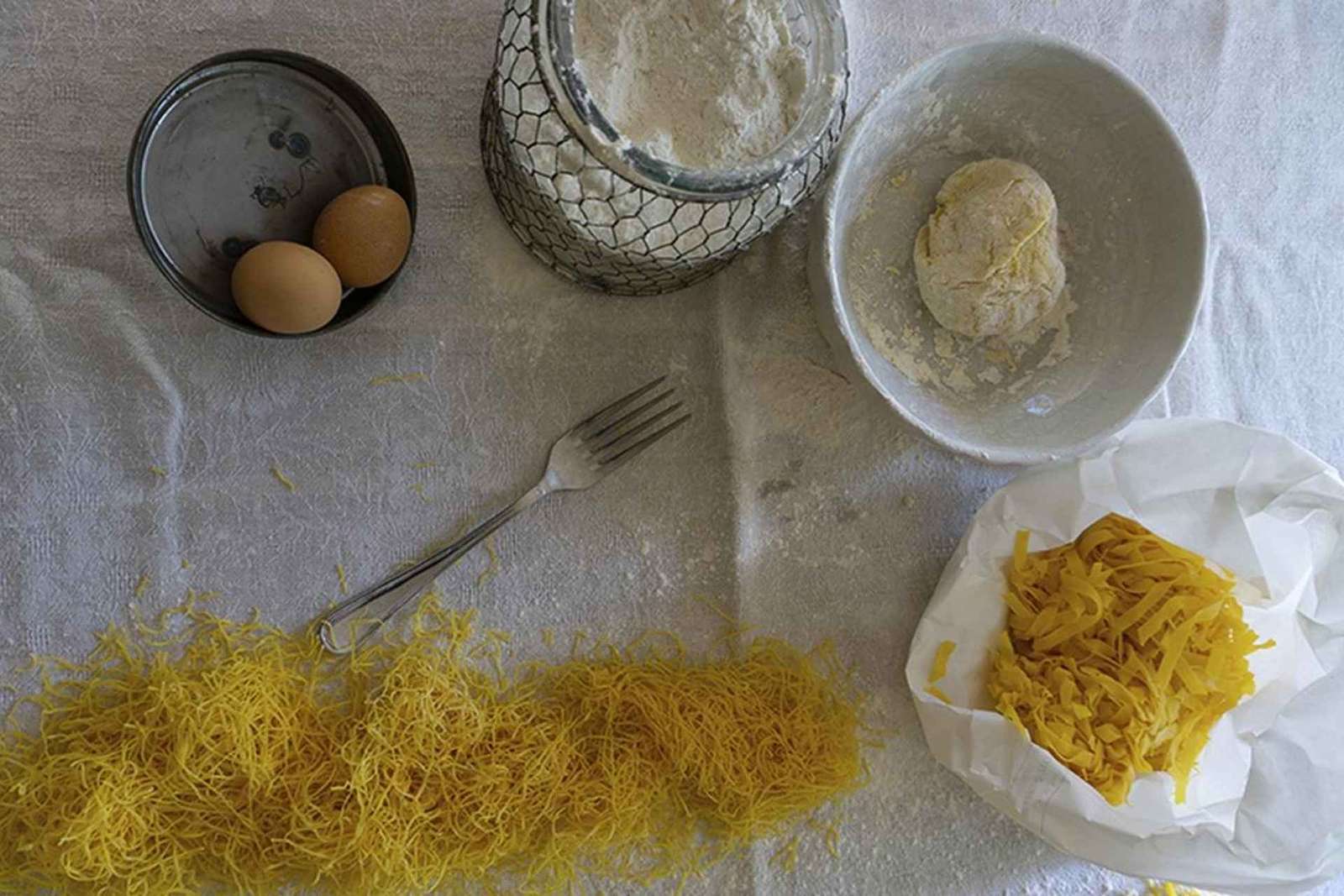 Pasta maken in Villafranca di Verona: markt en tiramisu