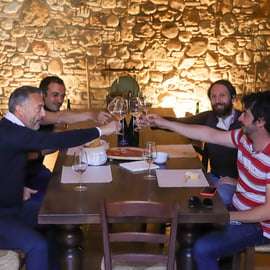 Dégustation de vin à Lugana : vignes, deux caves, charcuterie