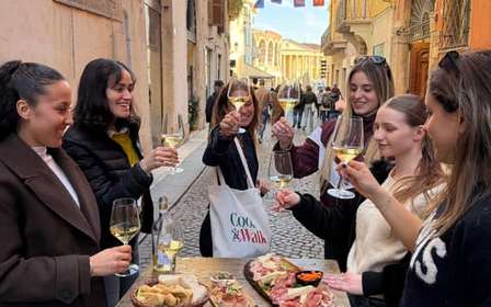 Mattur i Verona med middag, vin och gelato