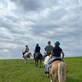 Balade à cheval en Lessinia avec guide près de Vérone